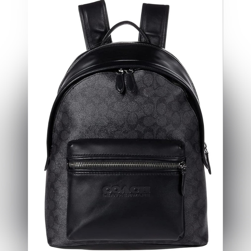COACH Signature Charter Backpack, Charcoal
